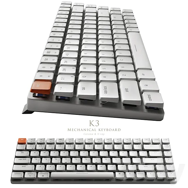 Keychron K3 3D Model