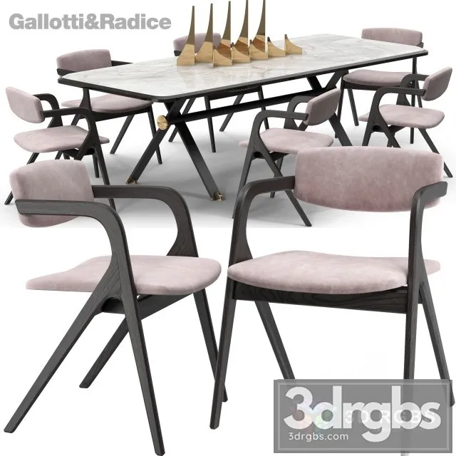 Keyko Chair Maat Table 3D Model Download