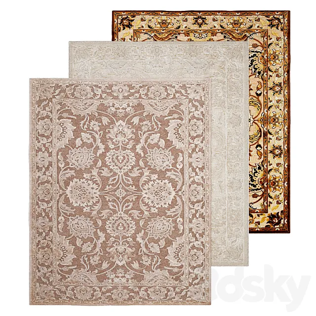 Khaki Area Rug 3D Model