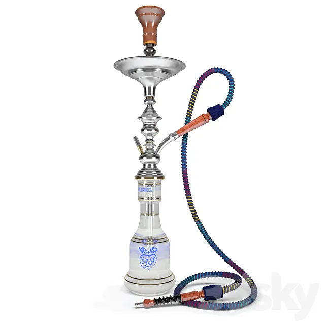 Khalil Mamoon Hookah Classic Apple Vase 3DModel Khalil Mamoon Hookah Classic Apple Vase 3DModel