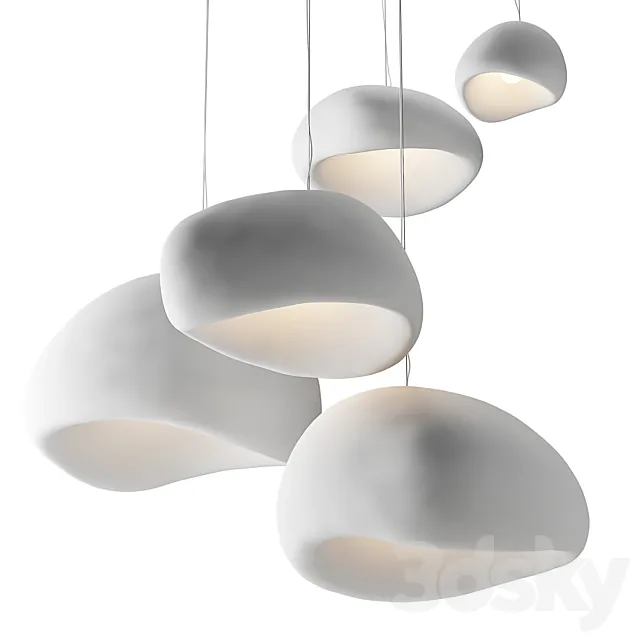 KHMARA by Makhno Product. Collection of Pendant Lights 3D Model KHMARA by Makhno Product. Collection of Pendant Lights 3D Model