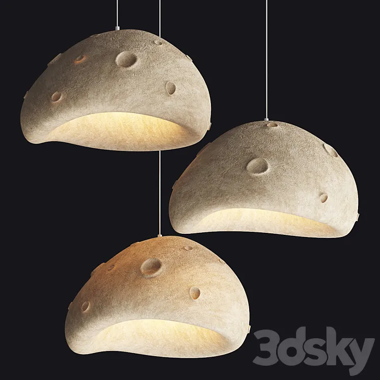 Khmara Moon Pendant Lamp 3D Model Free Download