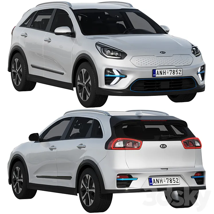 Kia Niro EV 3D Model Free Download