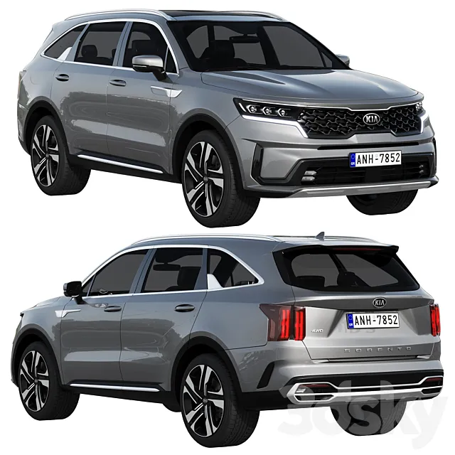 KIA Sorento 2021 3D Model