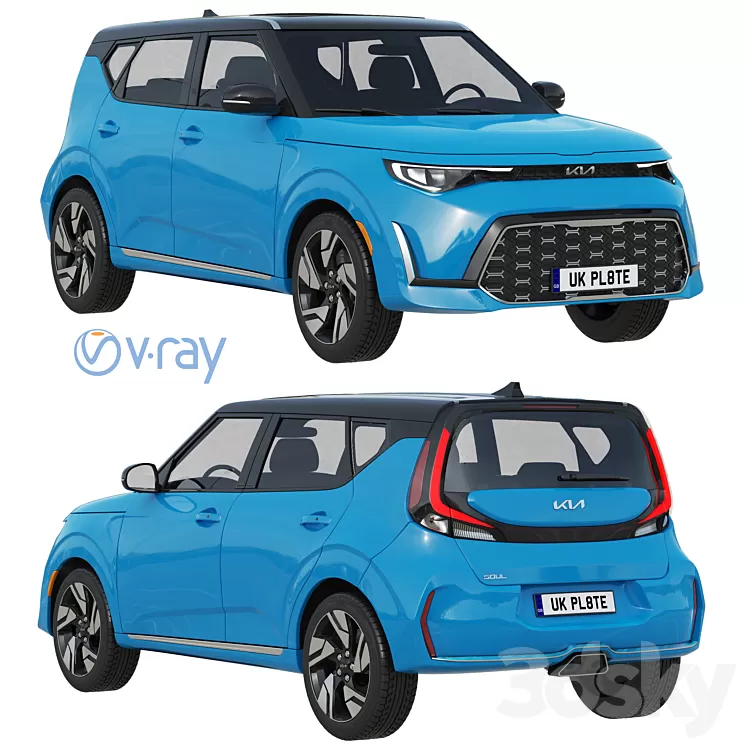 KIA SOUL 2023 3D Model