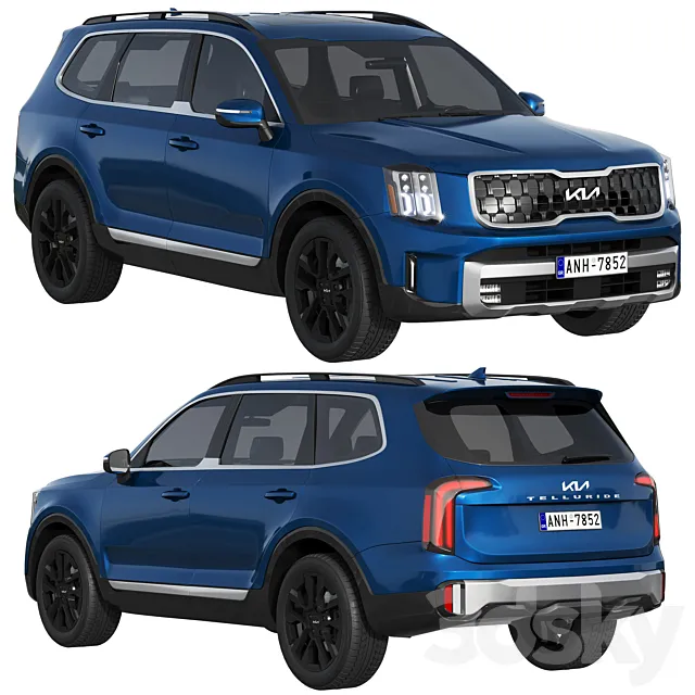 Kia Telluride 2023 3D Model