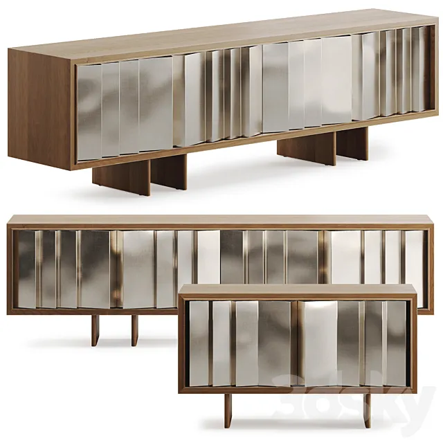 Kibo Media Credenza by CB2 3DModel Kibo Media Credenza by CB2 3DModel