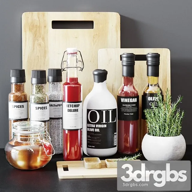 Kichen set 1 3D Model Download