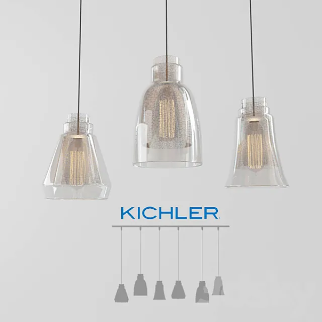 Kichler Evie 6 Light Chandelier 3D Model Kichler Evie 6 Light Chandelier 3D Model