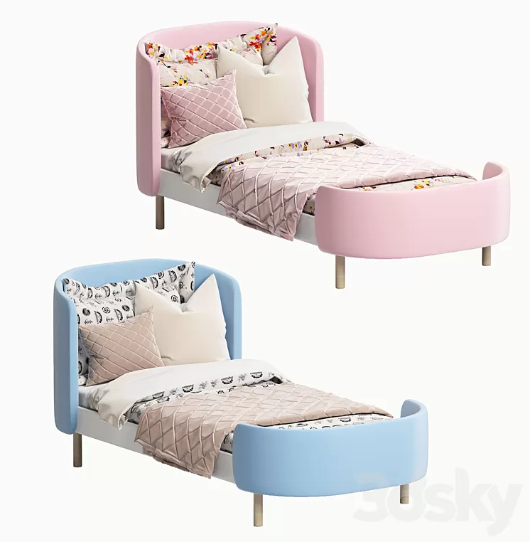 KIDI Soft transforming bed 3D Model