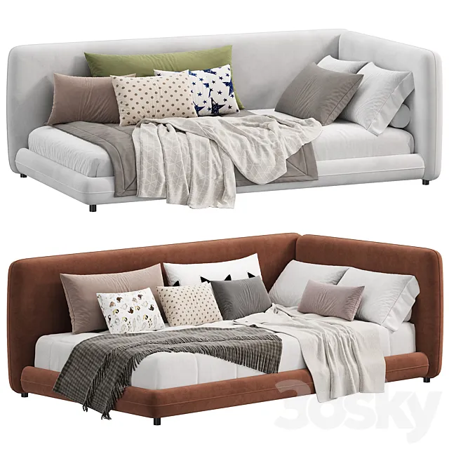 Kids bed KDP Kids B 3D Model Kids bed KDP Kids B 3D Model