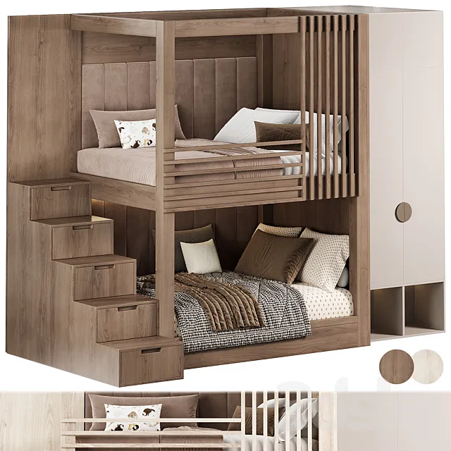 kids bedroom 04 3D Model