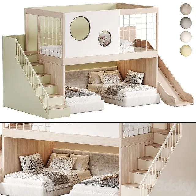 Kids bedroom 13 3D Model