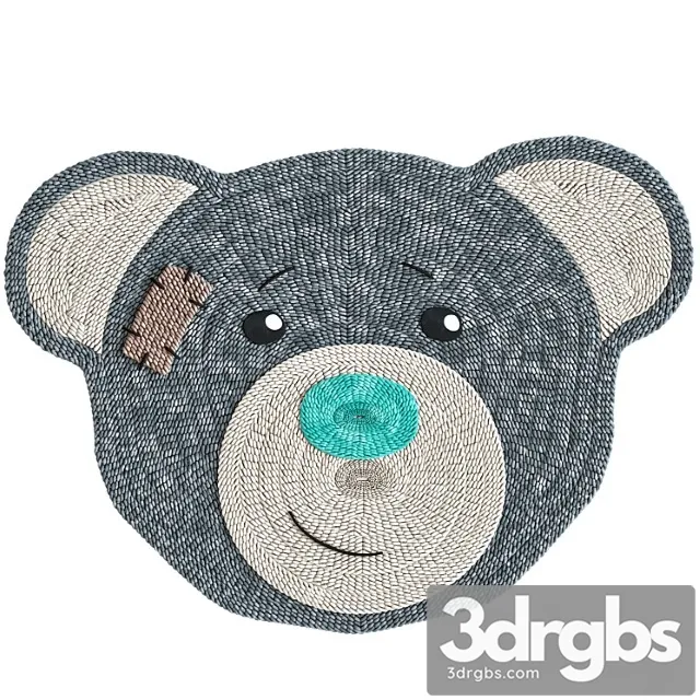 Kids carpet bunny 3D Model Download