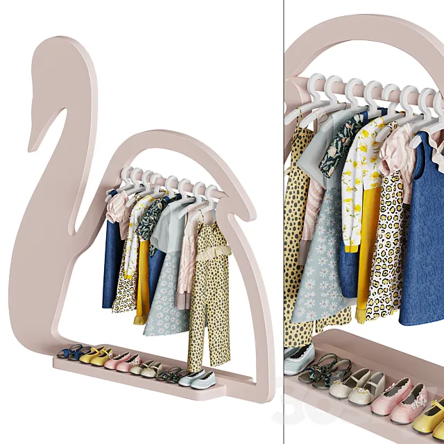 Kids Clothes Set -2 3D Model Kids Clothes Set -2 3D Model