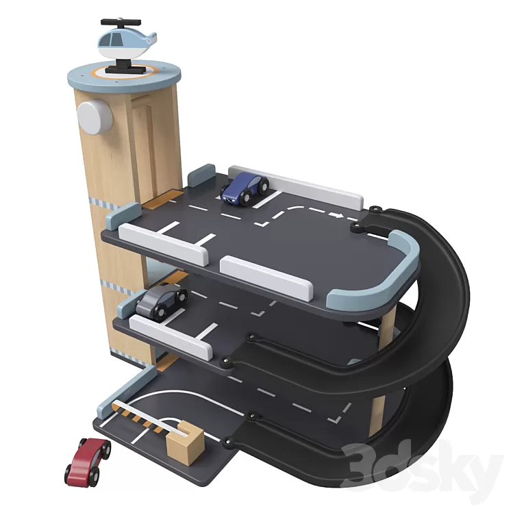 Kid&’s concept car park Aiden 3D Model