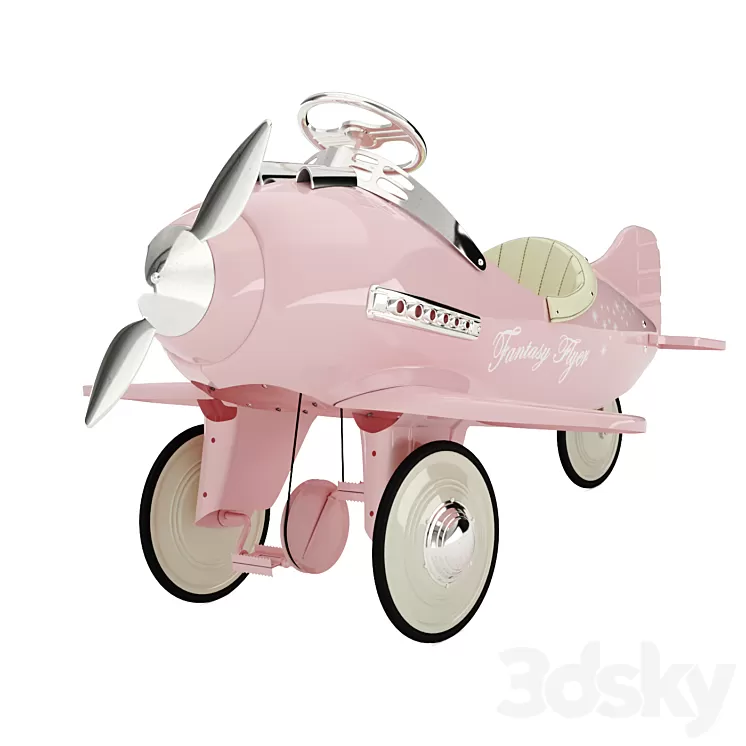Kids pedal plane 3D Model