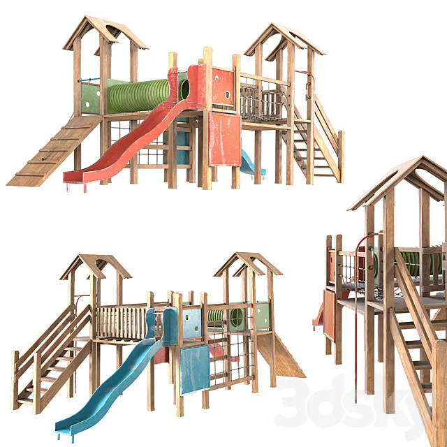 kids playground 3D Model kids playground 3D Model