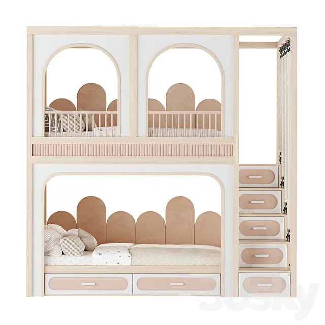 Kids Room Bed 04 3D Model Kids Room Bed 04 3D Model