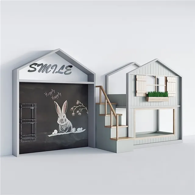 kids room bed – 1 3D Model