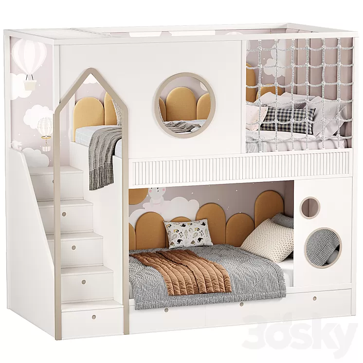 Kids Room Bed 3D Model Free Download Kids Room Bed 3D Model Free Download