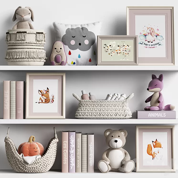 Kids Room Decor 03 3D Model