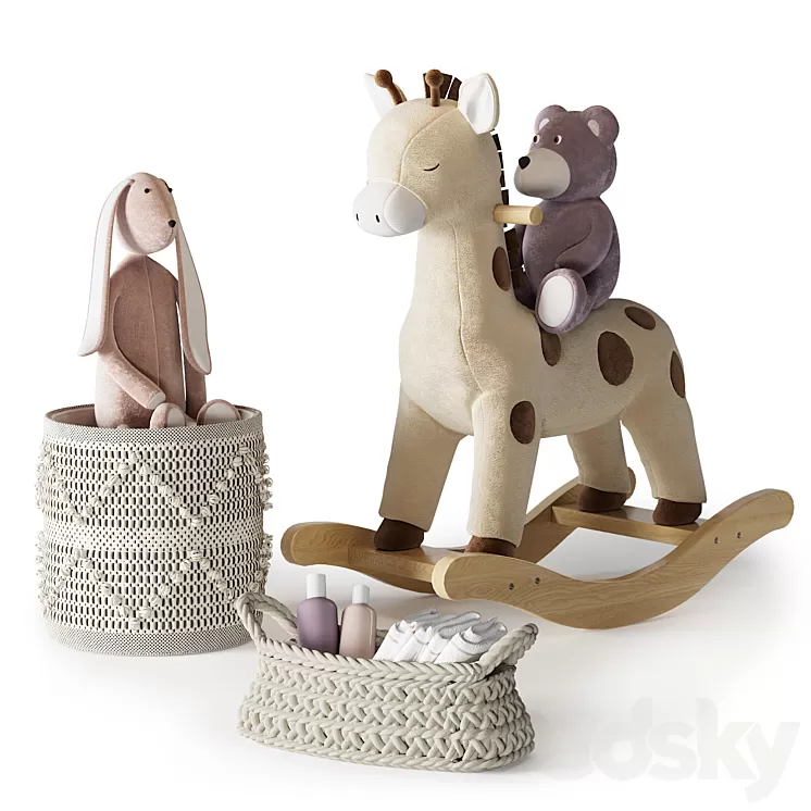 Kids Room Decor 42 3D Model Free Download