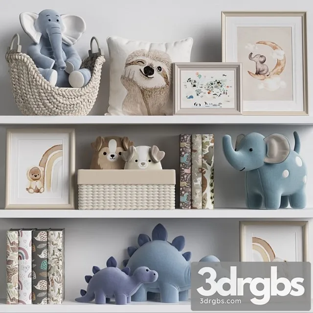 Kids Room Decor 86 3D Model Download