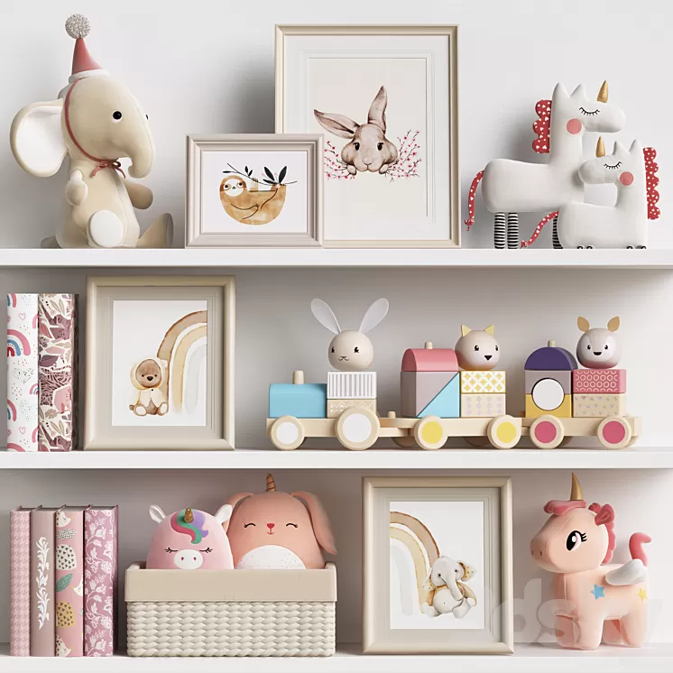 Kids Room Decor 92 3D Model Free Download