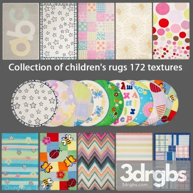 Kids Rugs 3D Model Download