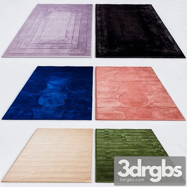 Kids rugs collections 3D Model Download