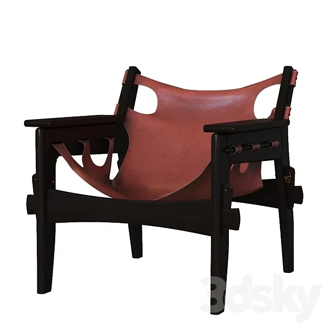 Kilin armchair by Sergio Rodrigues 3D Model Kilin armchair by Sergio Rodrigues 3D Model