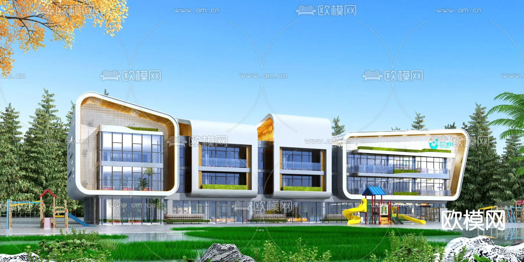 KINDERGARTEN – CORONA – 3D MODEL – 1281