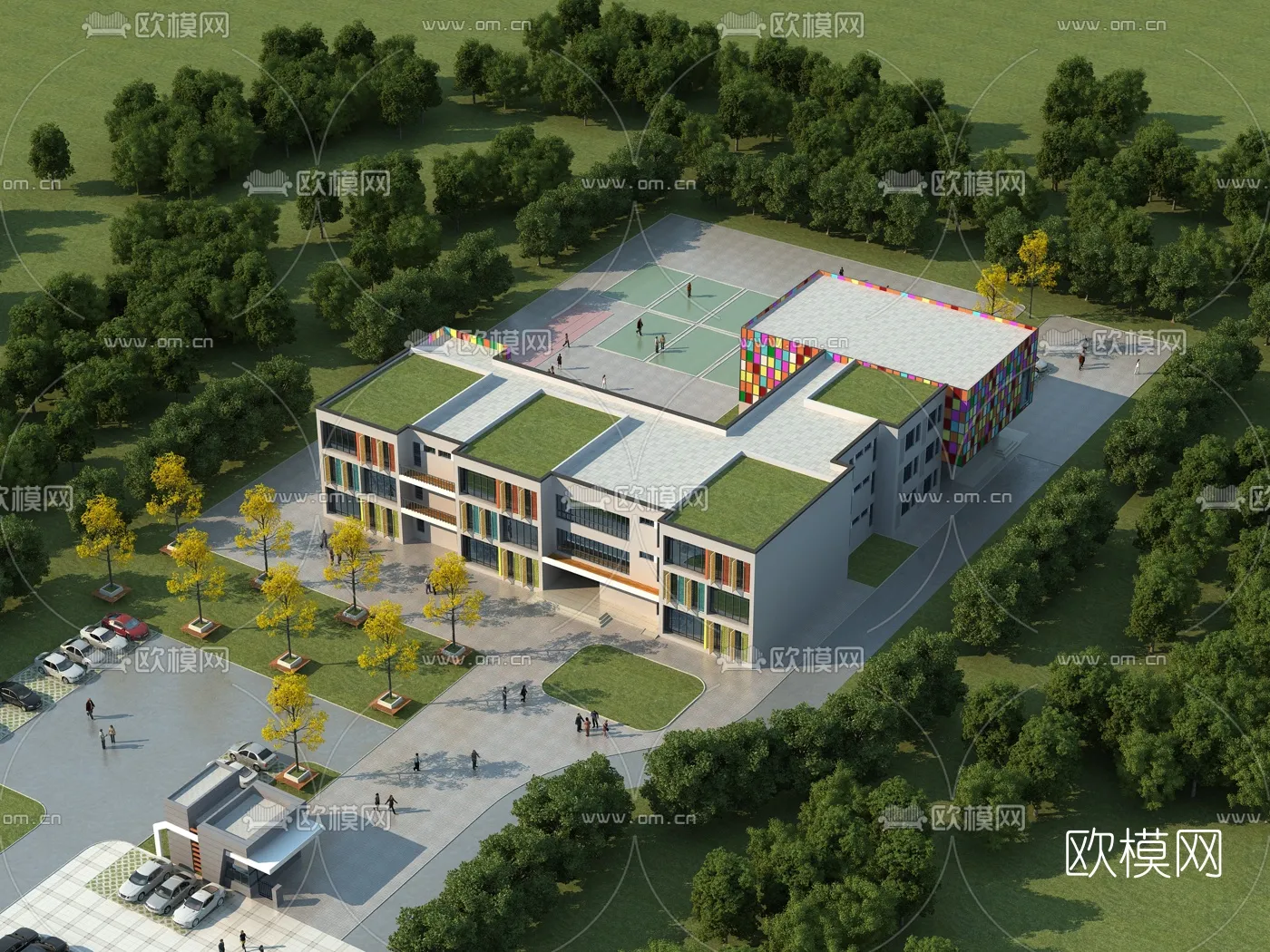 KINDERGARTEN – VRAY / CORONA – 3D MODEL – 1215
