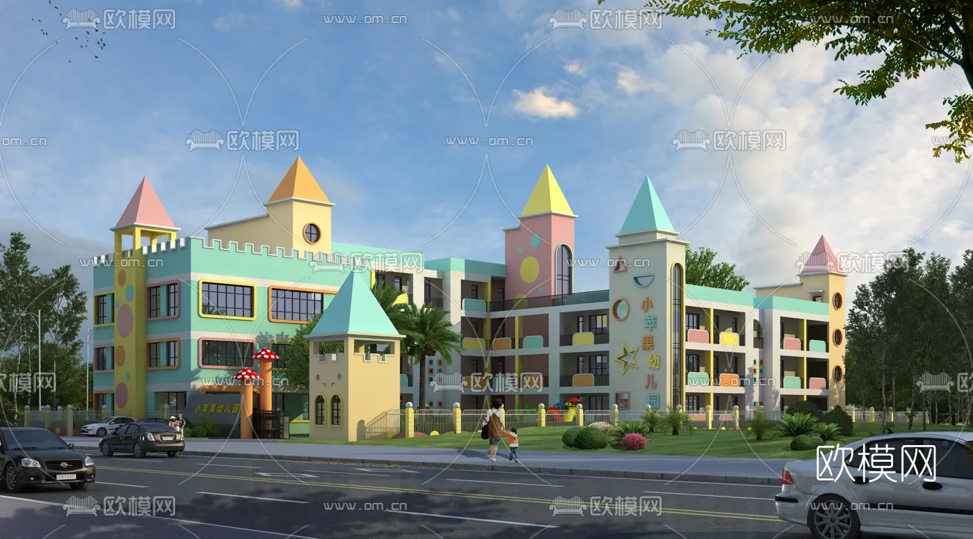 KINDERGARTEN – VRAY / CORONA – 3D MODEL – 1217