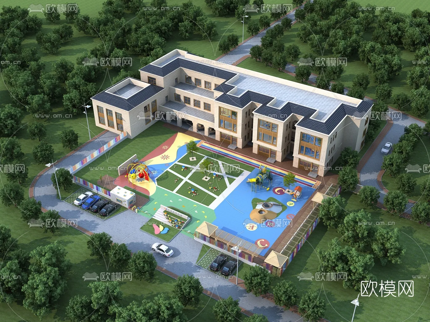 KINDERGARTEN – VRAY / CORONA – 3D MODEL – 1219