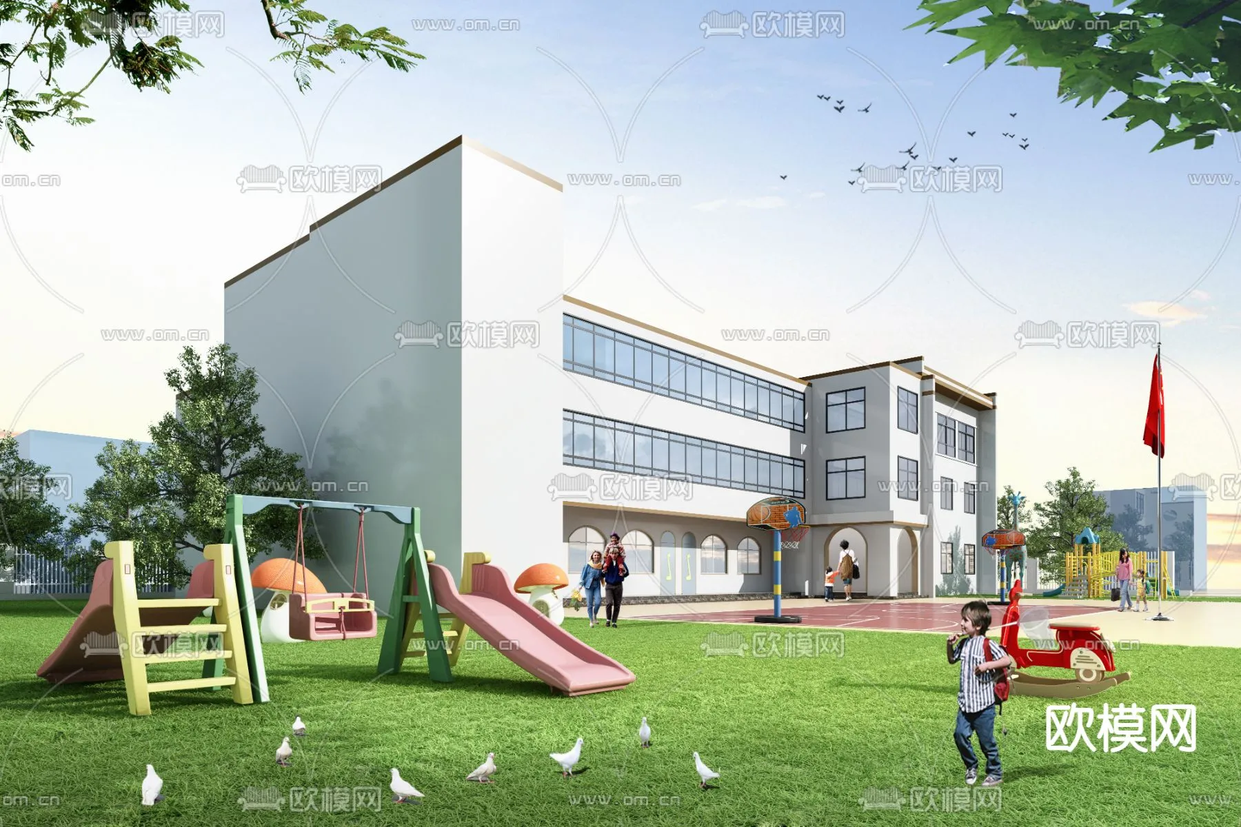 KINDERGARTEN – VRAY / CORONA – 3D MODEL – 1244