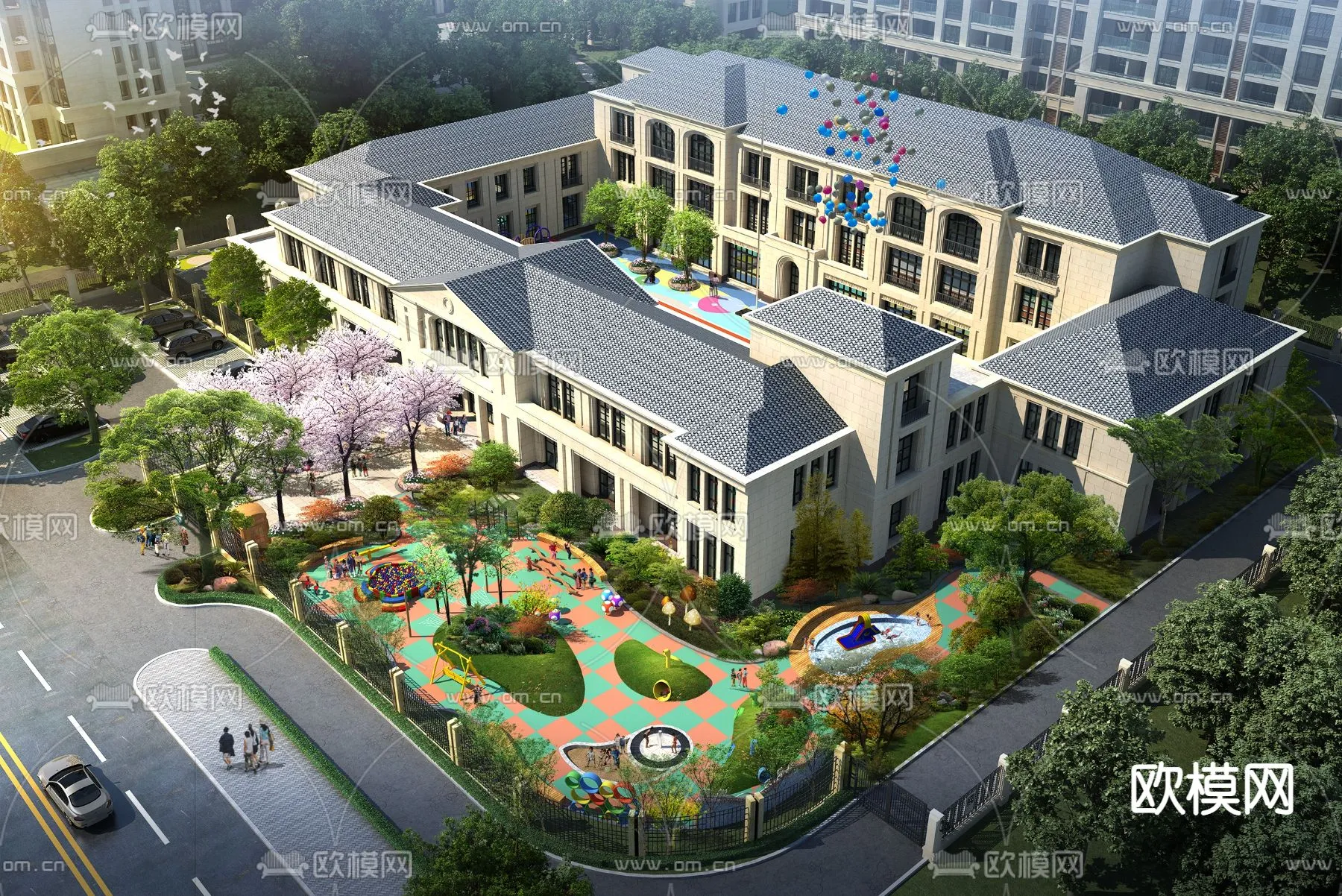 KINDERGARTEN – VRAY / CORONA – 3D MODEL – 1245