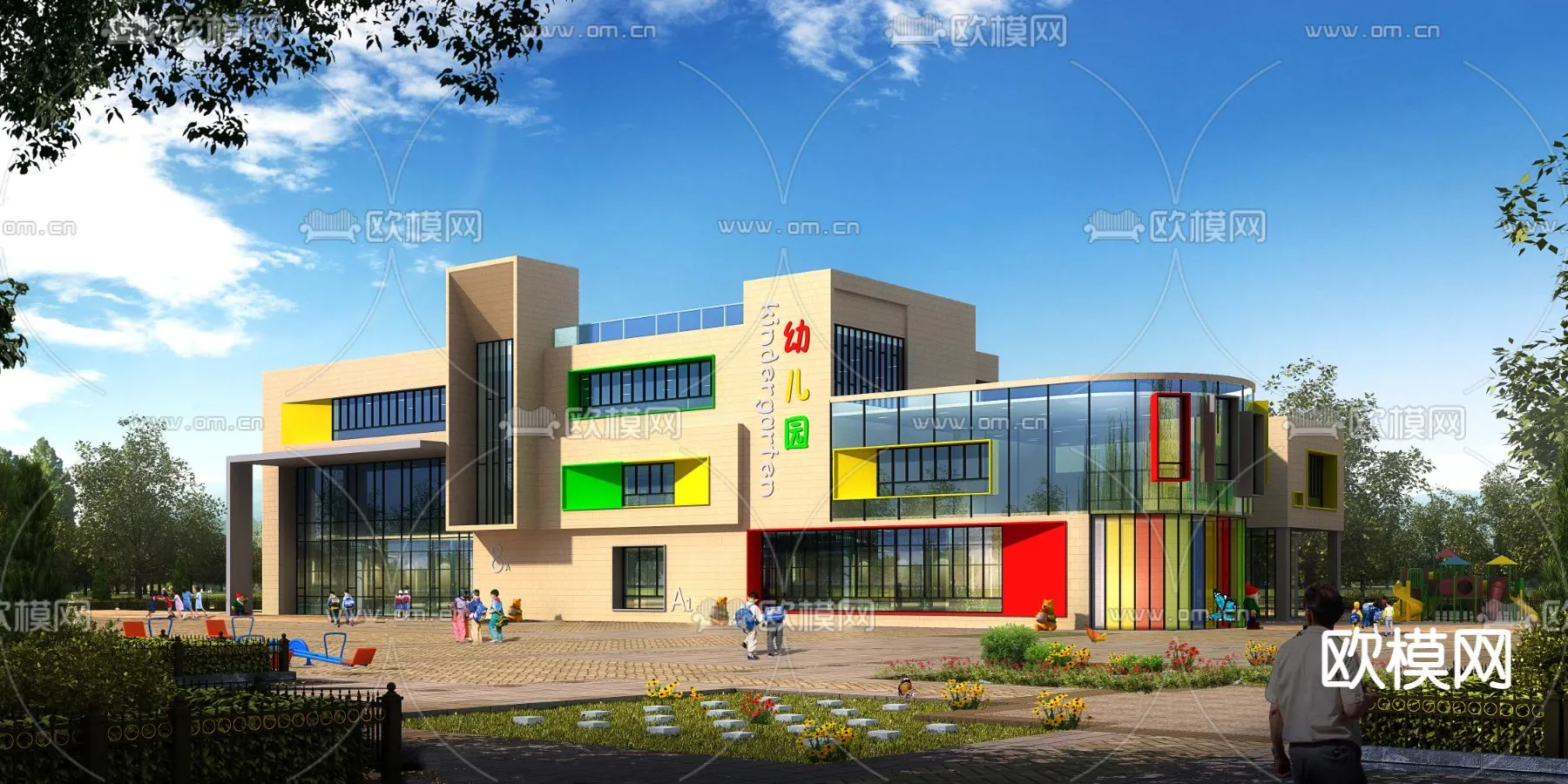 KINDERGARTEN – VRAY / CORONA – 3D MODEL – 1267