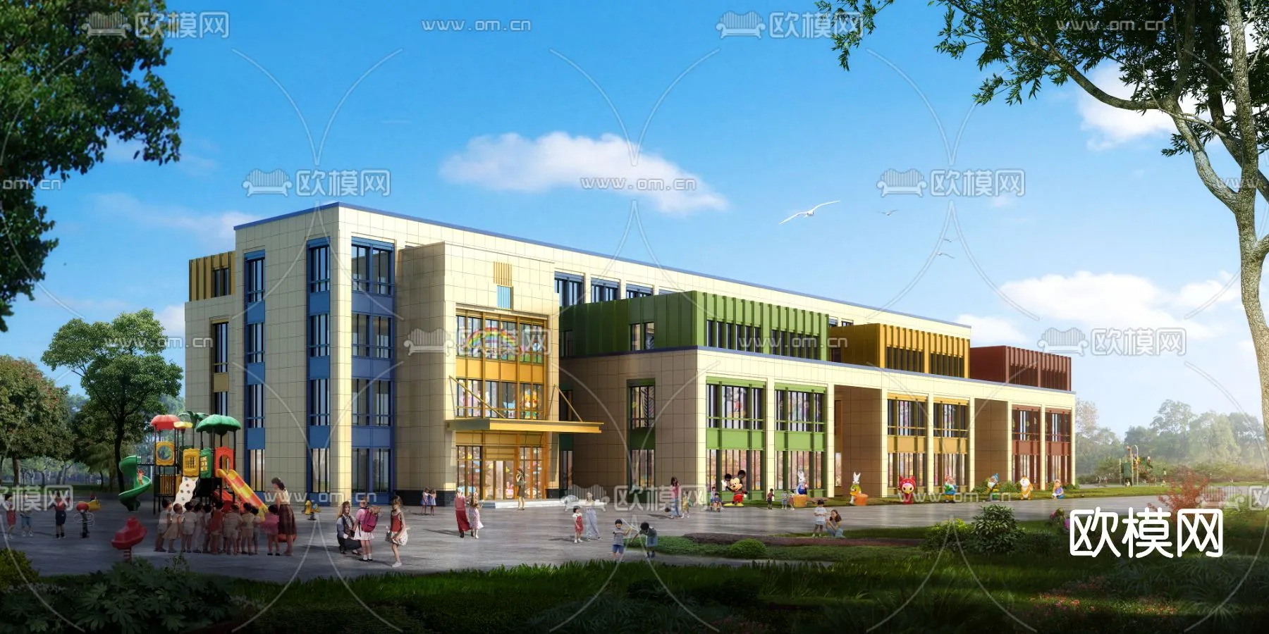 KINDERGARTEN – VRAY / CORONA – 3D MODEL – 1272