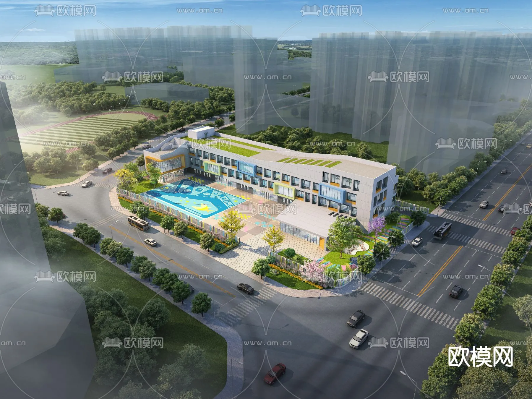 KINDERGARTEN – VRAY / CORONA – 3D MODEL – 1273