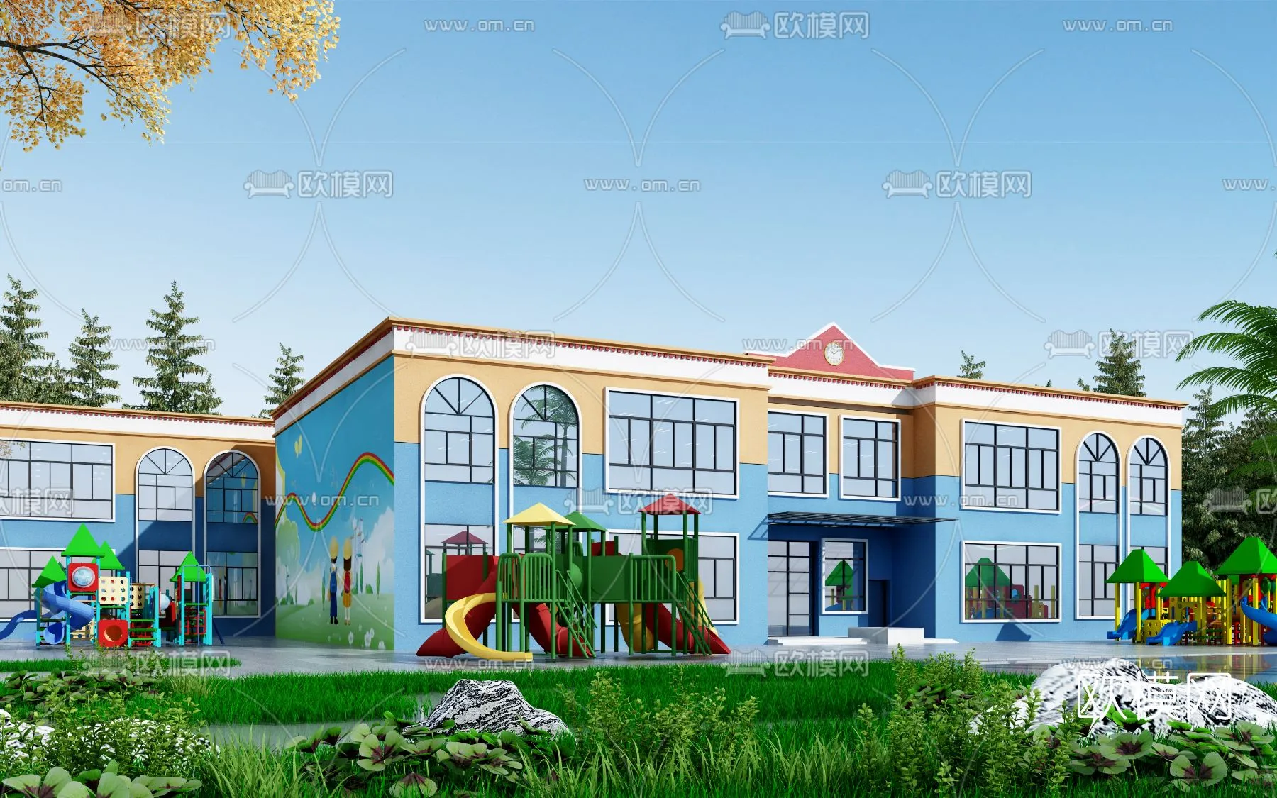 KINDERGARTEN – VRAY / CORONA – 3D MODEL – 1279