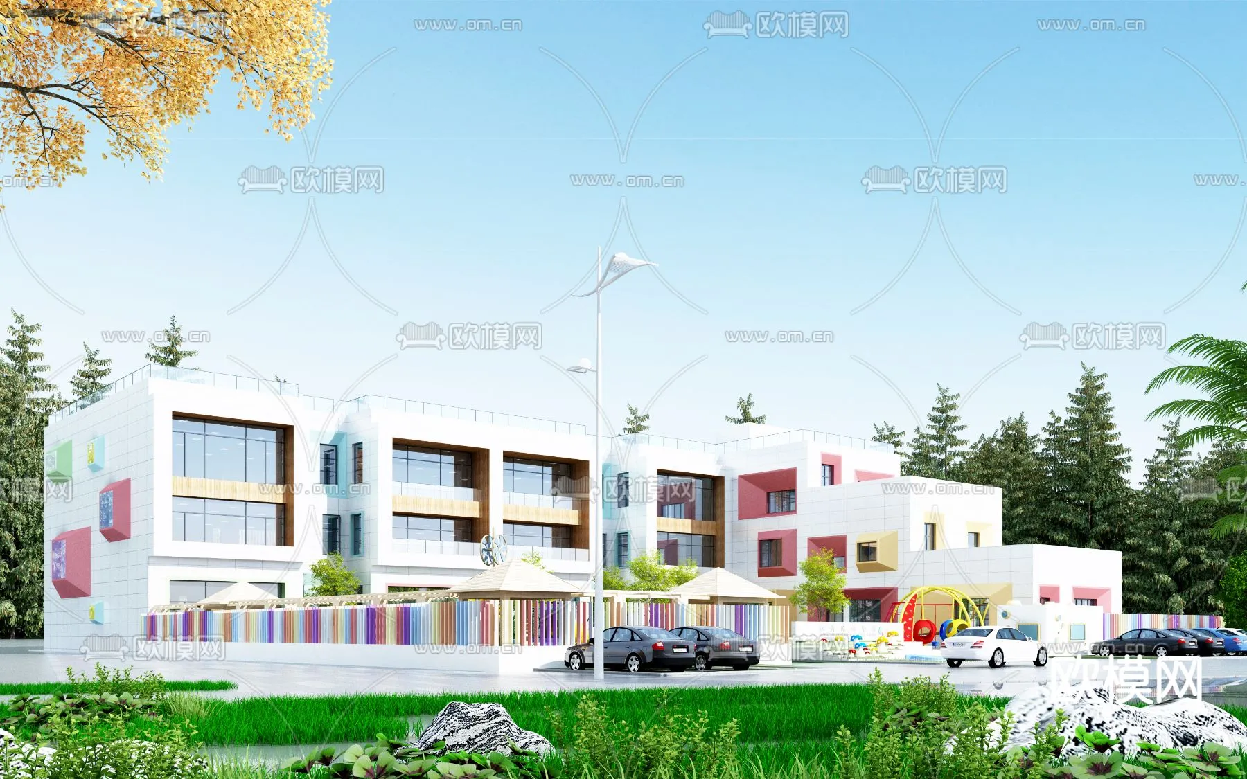 KINDERGARTEN – VRAY / CORONA – 3D MODEL – 1280