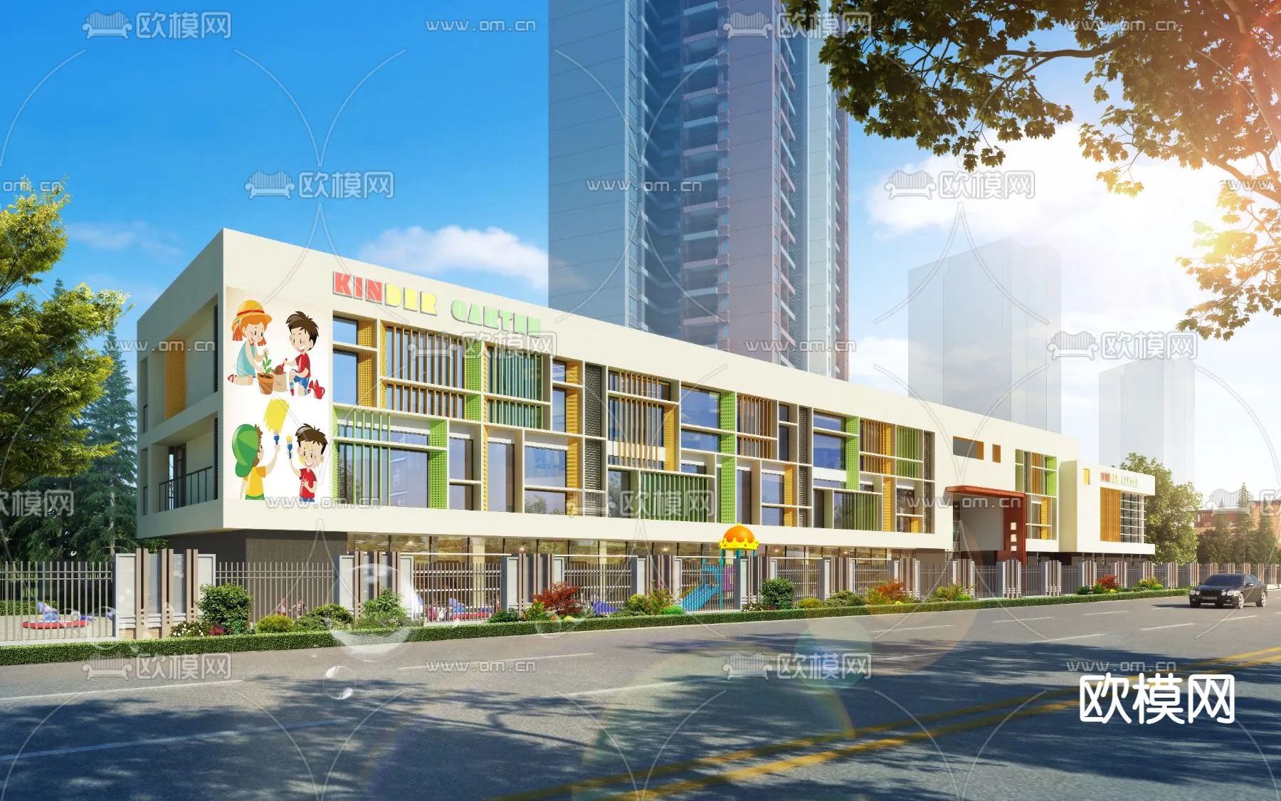 KINDERGARTEN – VRAY / CORONA – 3D MODEL – 1286