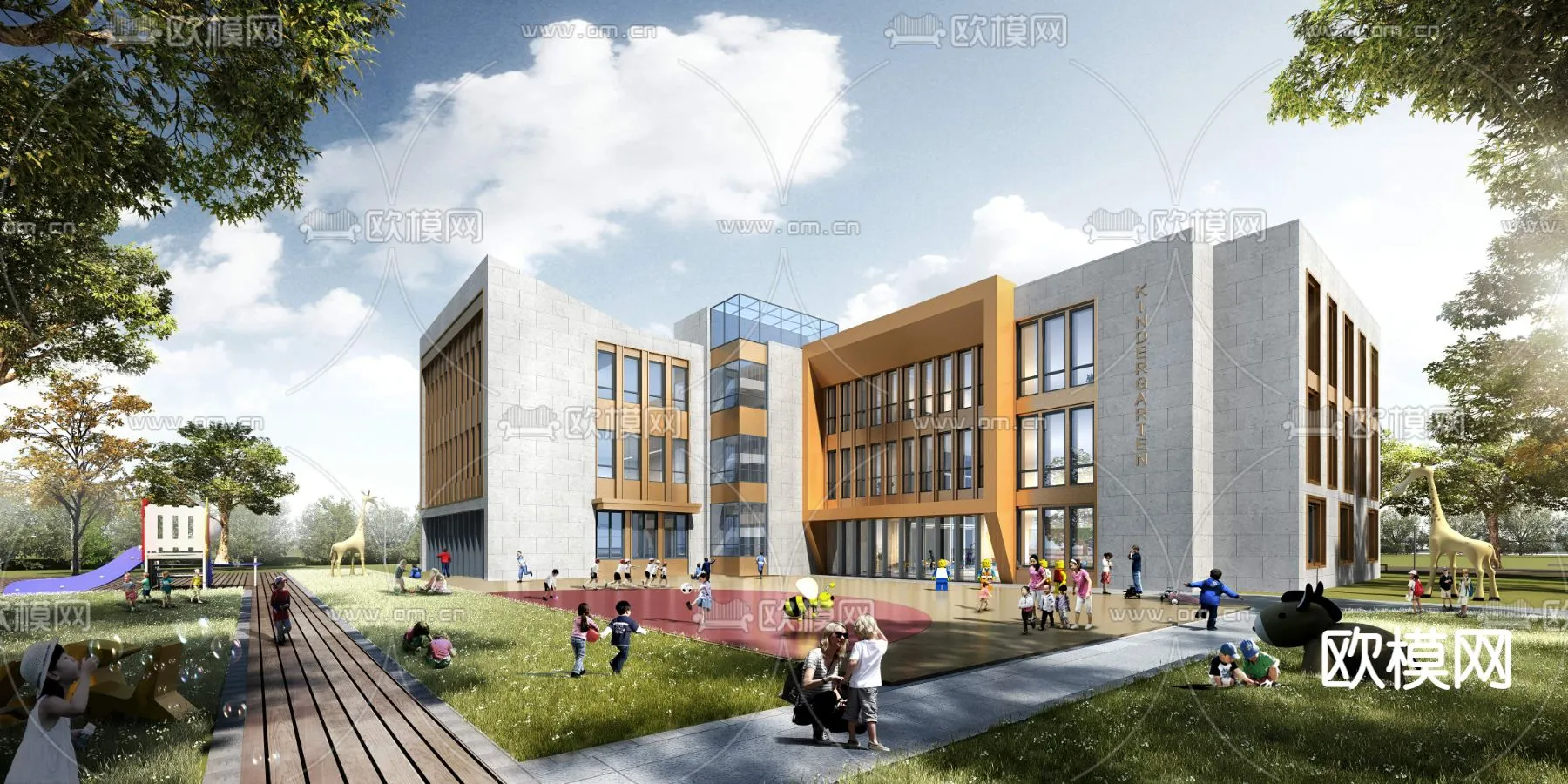 KINDERGARTEN – VRAY / CORONA – 3D MODEL – 1288