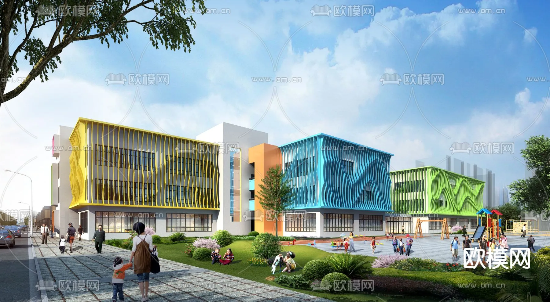 KINDERGARTEN – VRAY / CORONA – 3D MODEL – 1290