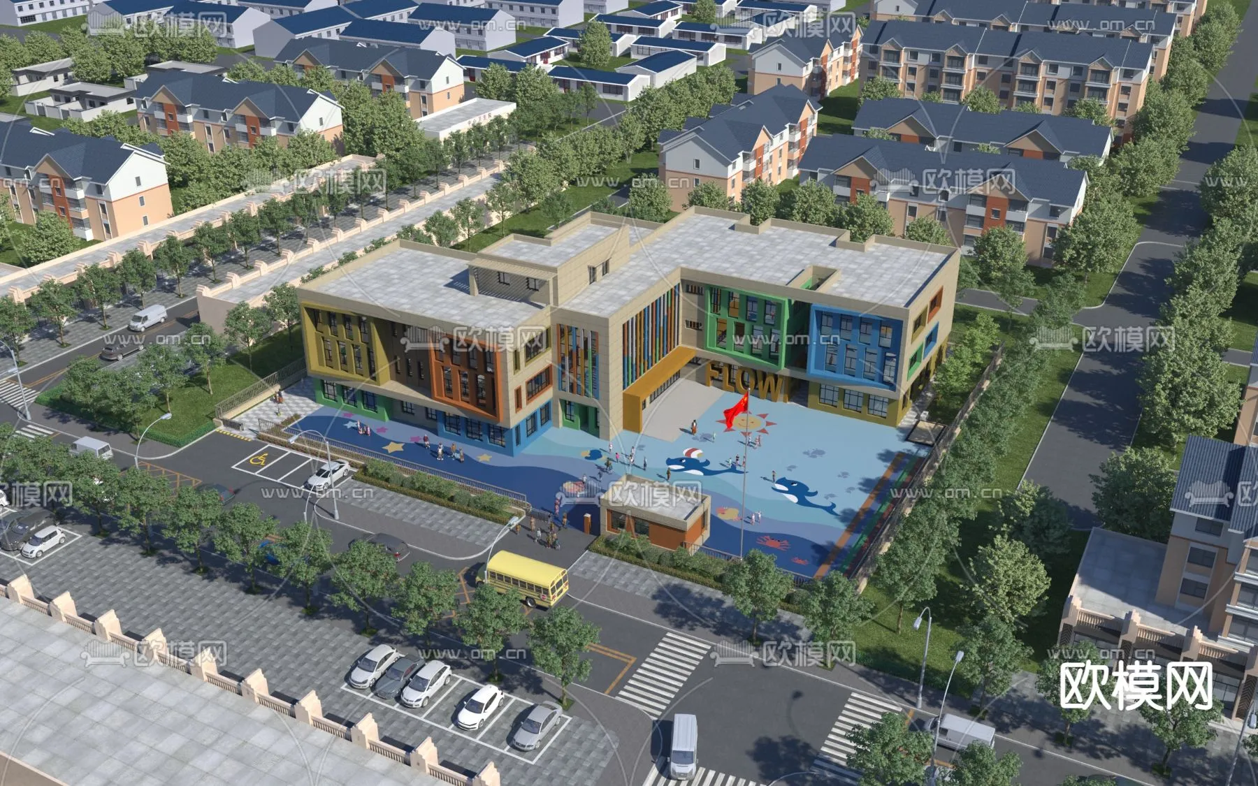 KINDERGARTEN – VRAY / CORONA – 3D MODEL – 1291