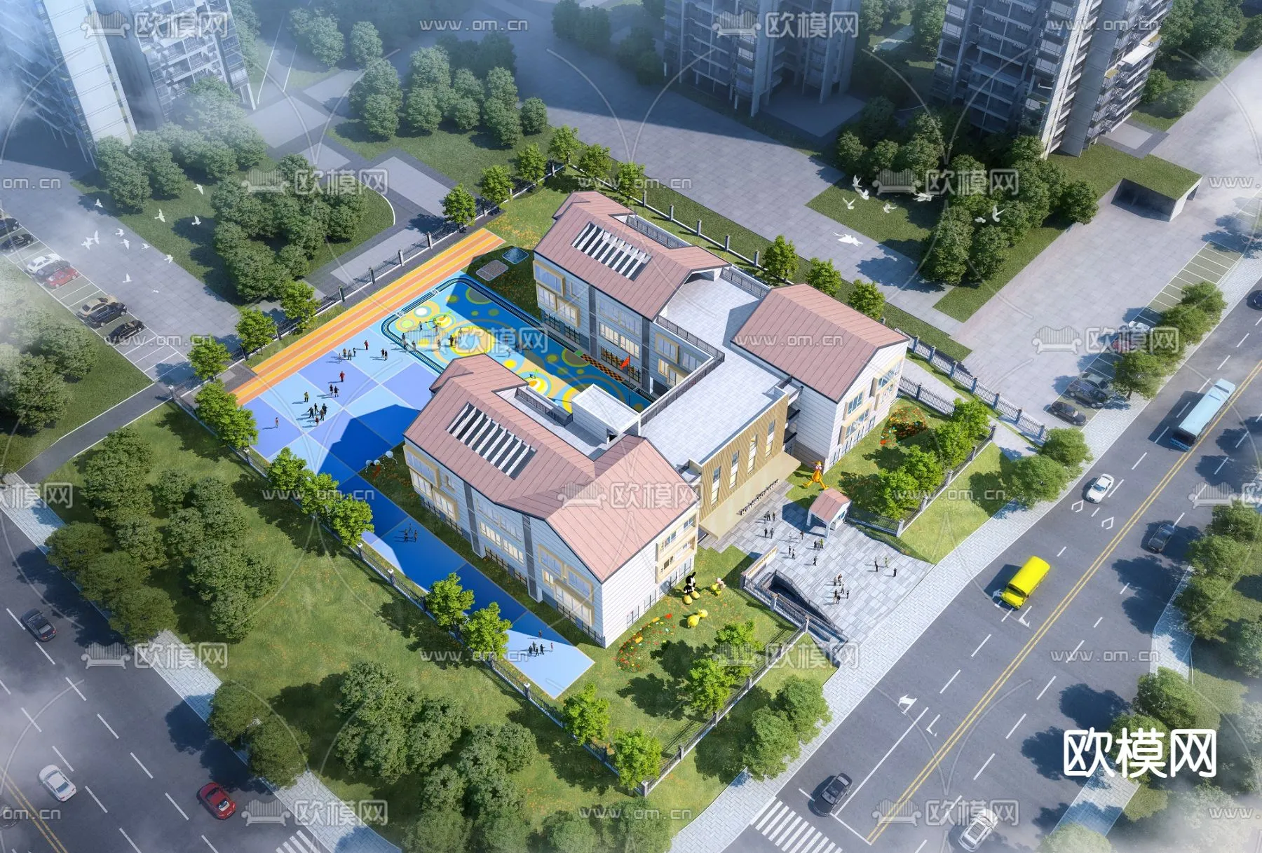 KINDERGARTEN – VRAY / CORONA – 3D MODEL – 1292