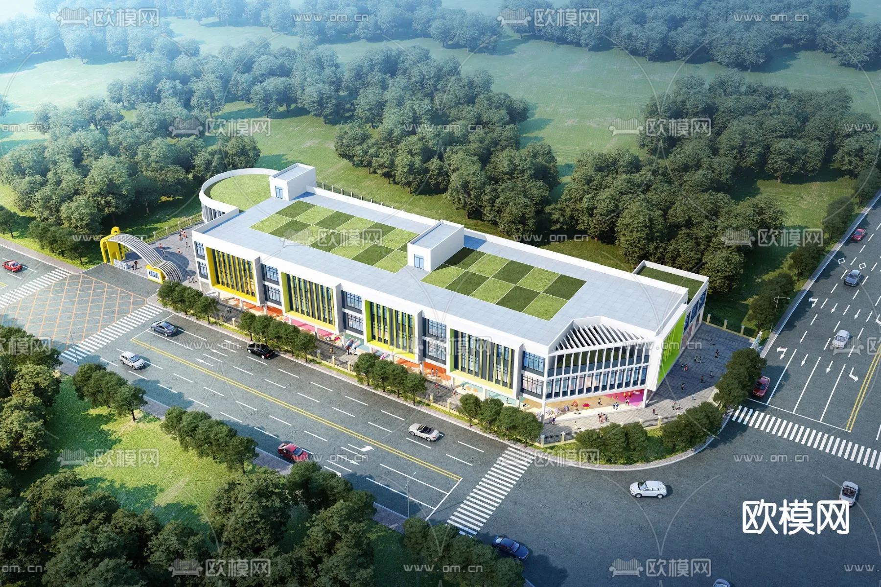 KINDERGARTEN – VRAY / CORONA – 3D MODEL – 1294