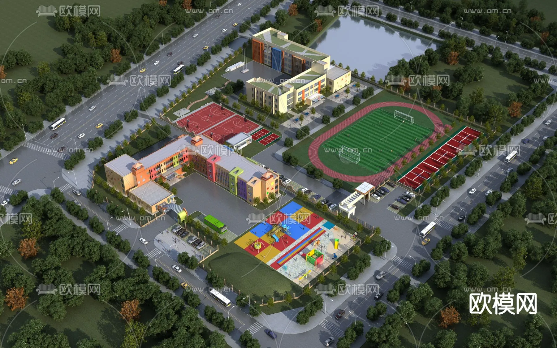 KINDERGARTEN – VRAY / CORONA – 3D MODEL – 1297